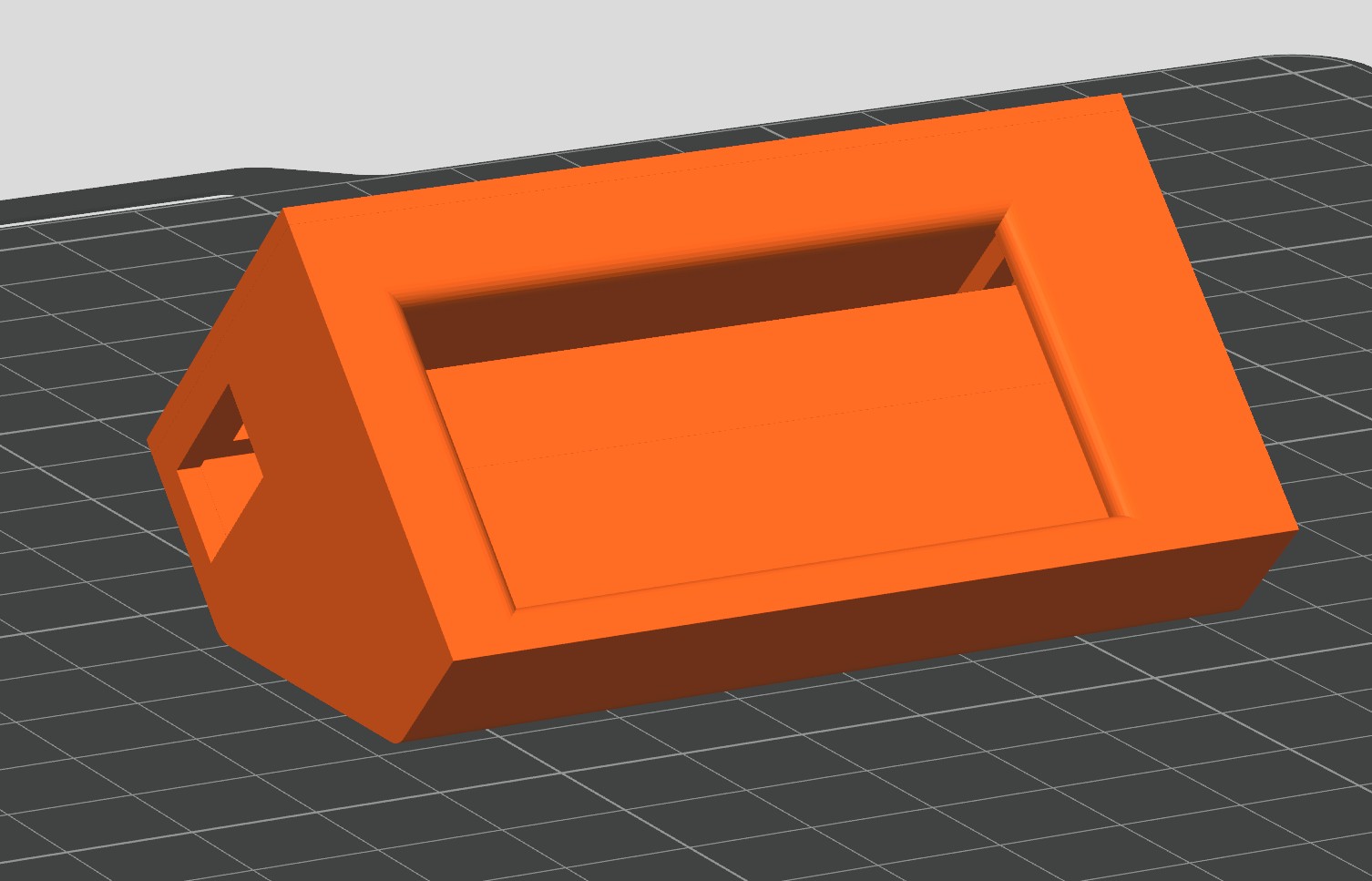 The simplified single-piece case, no button/LED/speaker cutouts