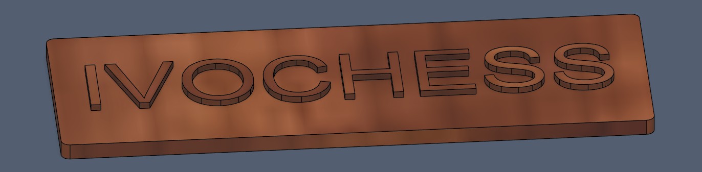 Button part, rendered from the STL model