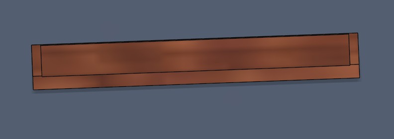 LED diffuser part, rendered from the STL model